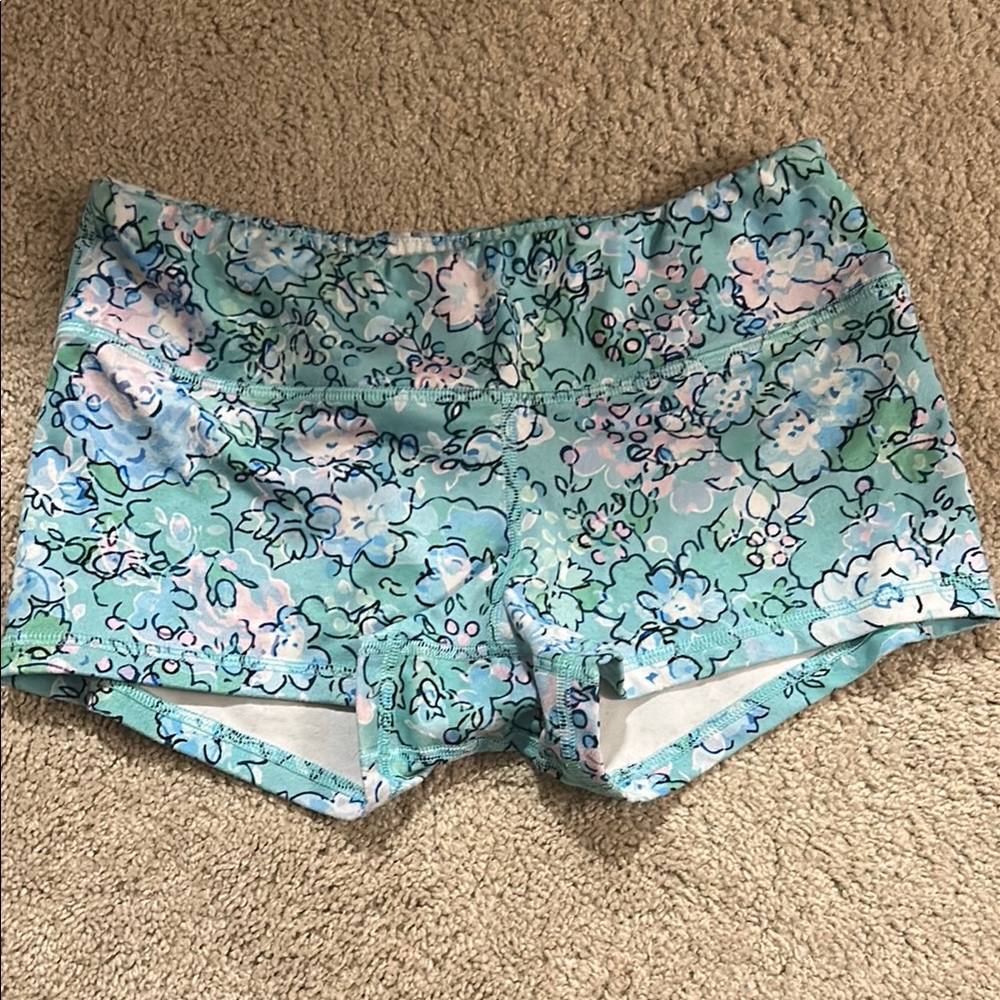 FLEO Floral Blue Women's Shorts M